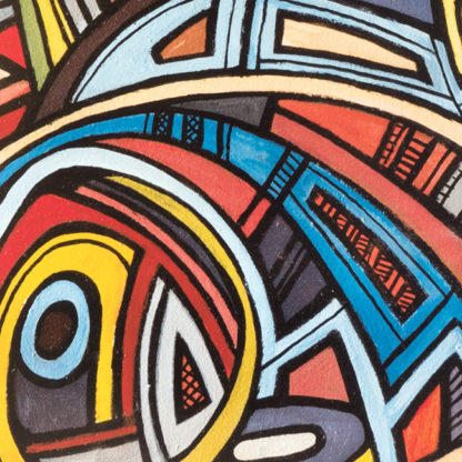 Artprint Joseph Amedokpo – The Angere (75 × 75cm) Detail